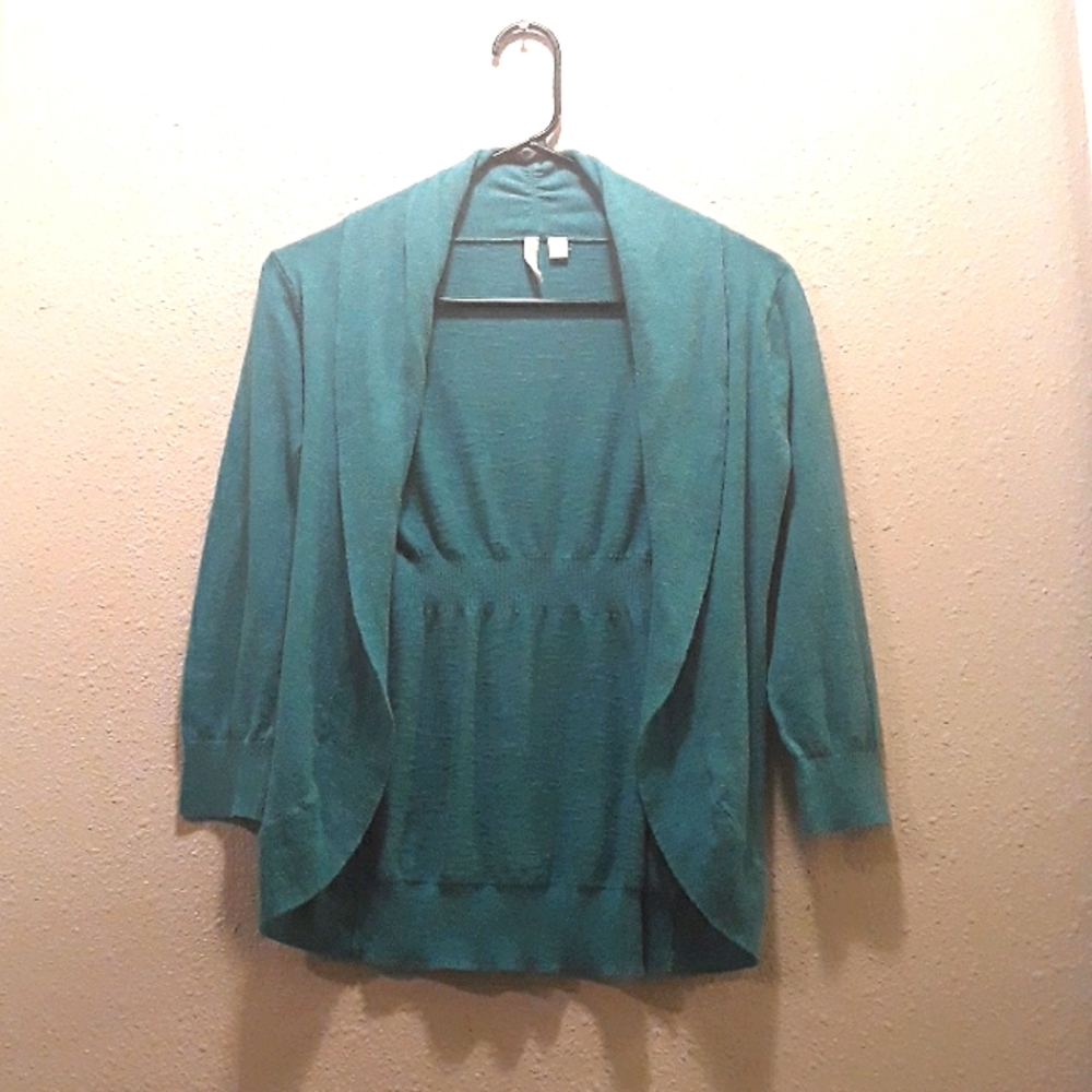 Frenchi teal cardigan